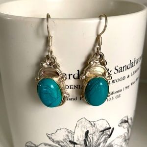 Sterling silver turquoise earrings